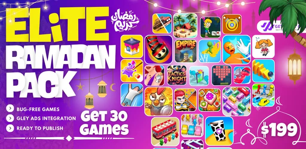 Elite Ramadan Bundle Top 30 Unity Game Source Code view 1
