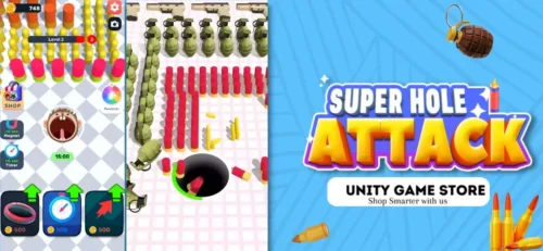Attack Hole Unity game Source code - Unity Game Store