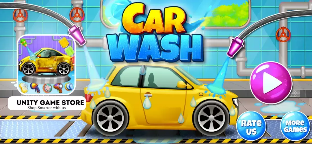 Car Wash Unity game Source code - Unity Game Store