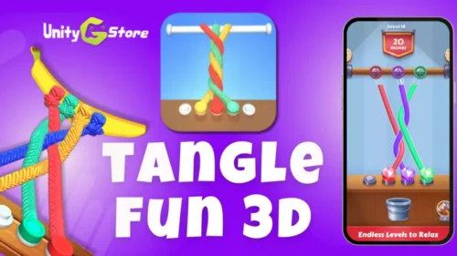 Tangle it is a puzzle game, unity source code.
