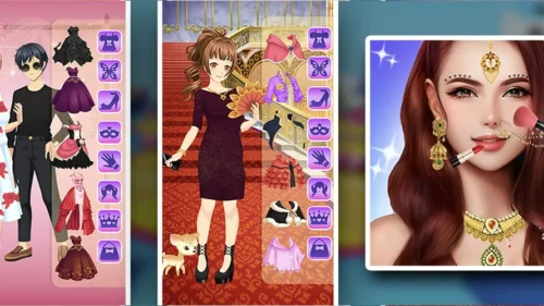 Anime Girls Dressup Game Unity Source code
