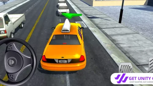 Modern Taxi Driver Simulator Game Unity Source Code