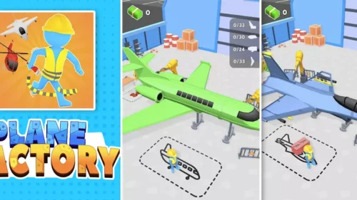 Plane Factory 3D - Unity Game Source Code