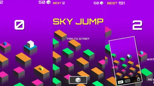 Sky Jump Game | Game Source Code